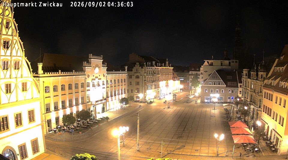 Archiv Foto Webcam Hauptmarkt Zwickau
