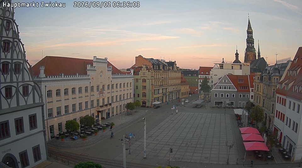 Archiv Foto Webcam Hauptmarkt Zwickau