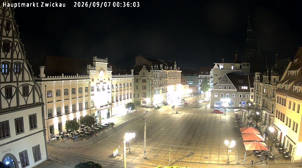 Archiv Foto Webcam Hauptmarkt Zwickau