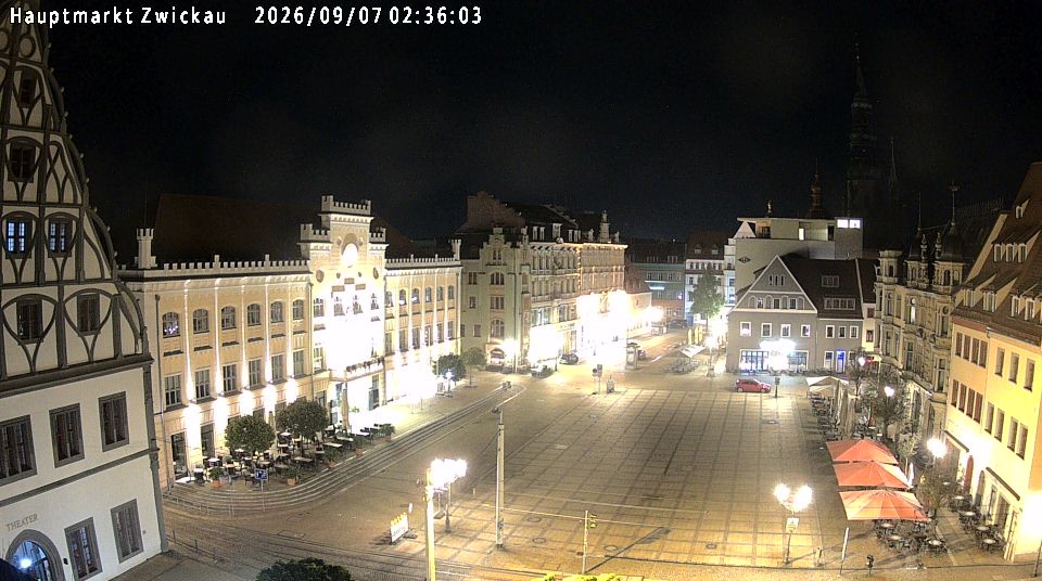 Archiv Foto Webcam Hauptmarkt Zwickau