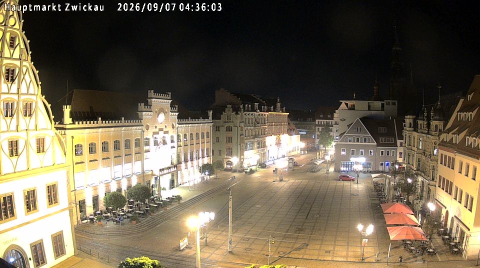 Archiv Foto Webcam Hauptmarkt Zwickau
