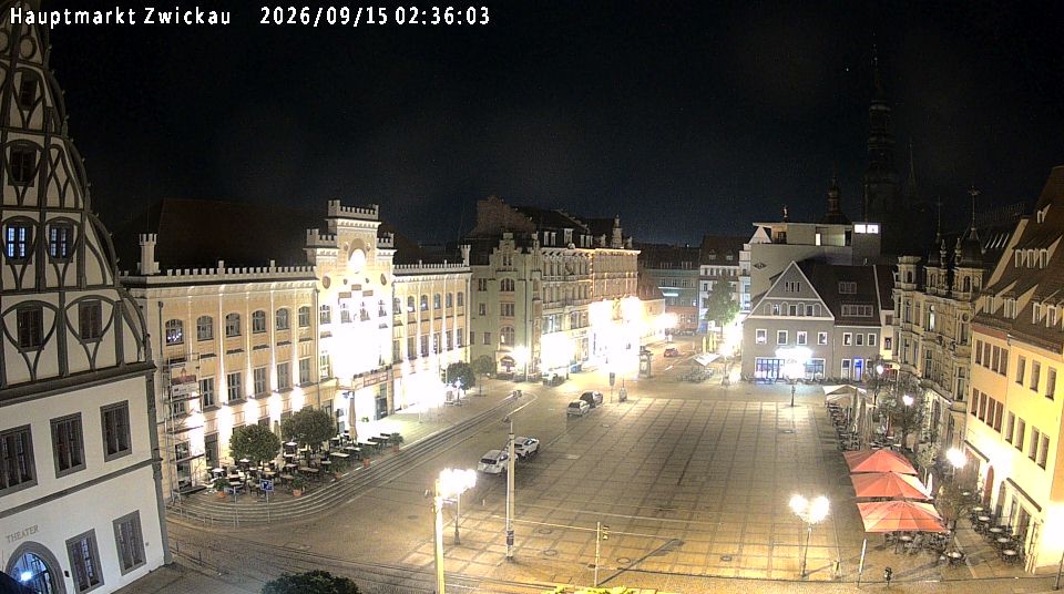 Archiv Foto Webcam Hauptmarkt Zwickau