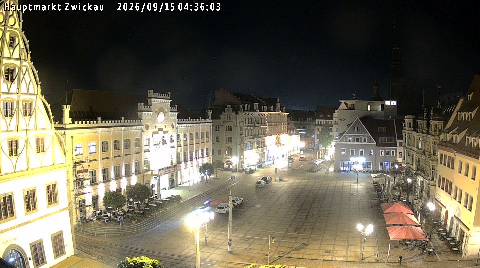 Archiv Foto Webcam Hauptmarkt Zwickau