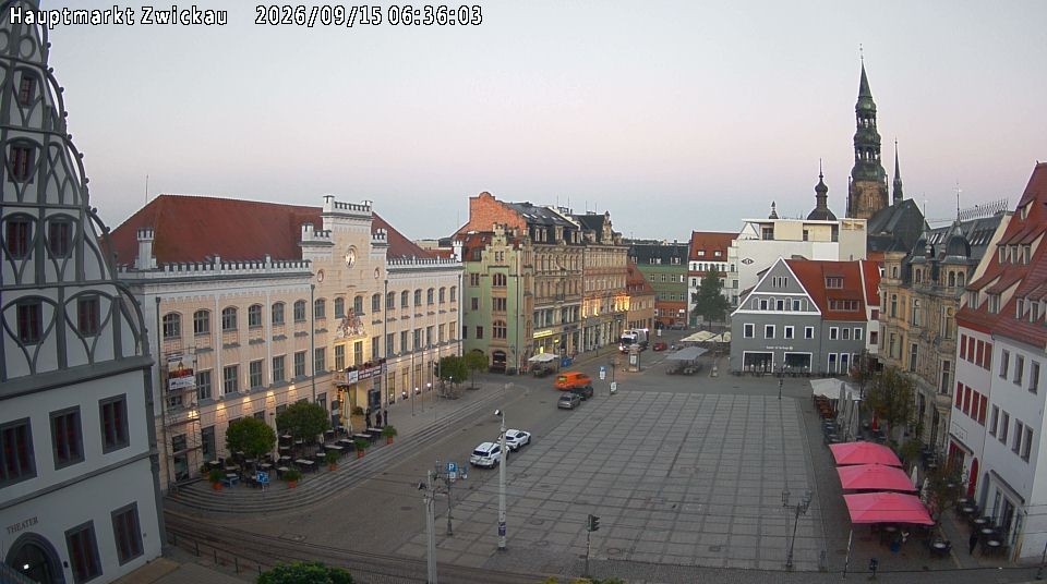 Archiv Foto Webcam Hauptmarkt Zwickau