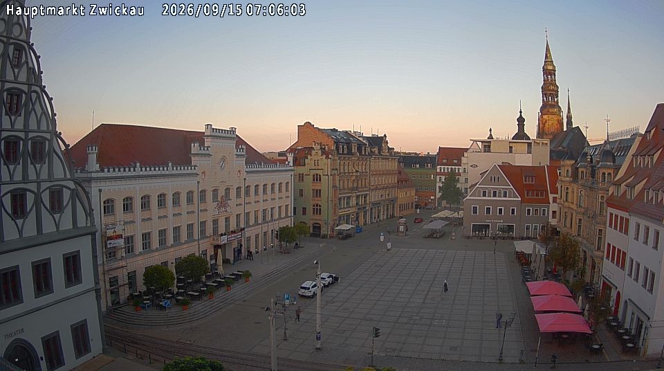 Archiv Foto Webcam Hauptmarkt Zwickau