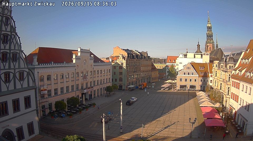 Archiv Foto Webcam Hauptmarkt Zwickau