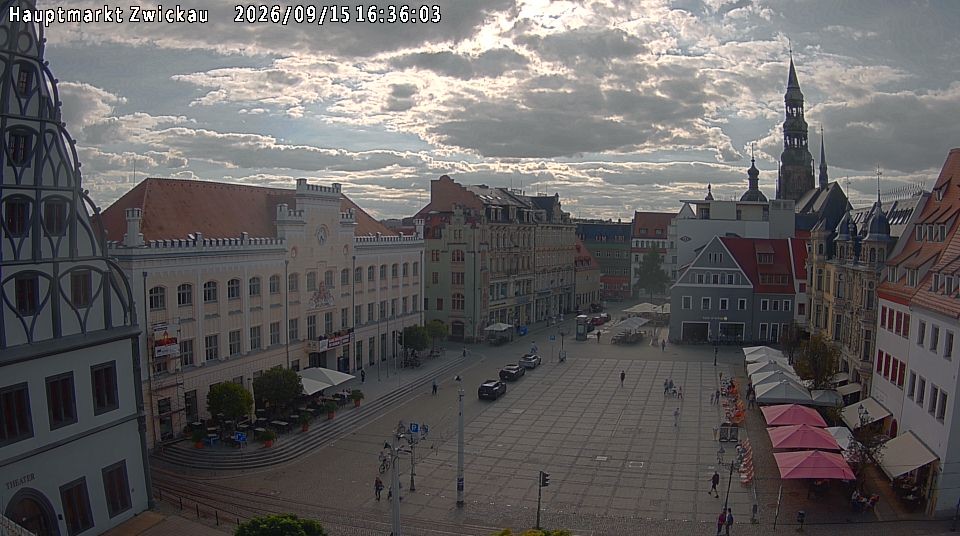Archiv Foto Webcam Hauptmarkt Zwickau