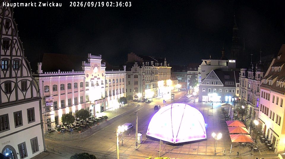 Archiv Foto Webcam Hauptmarkt Zwickau