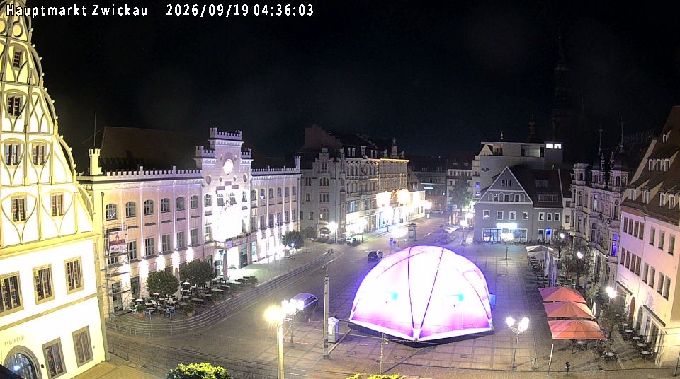 Archiv Foto Webcam Hauptmarkt Zwickau