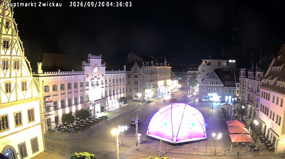 Archiv Foto Webcam Hauptmarkt Zwickau