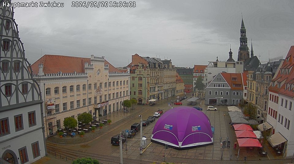 Archiv Foto Webcam Hauptmarkt Zwickau