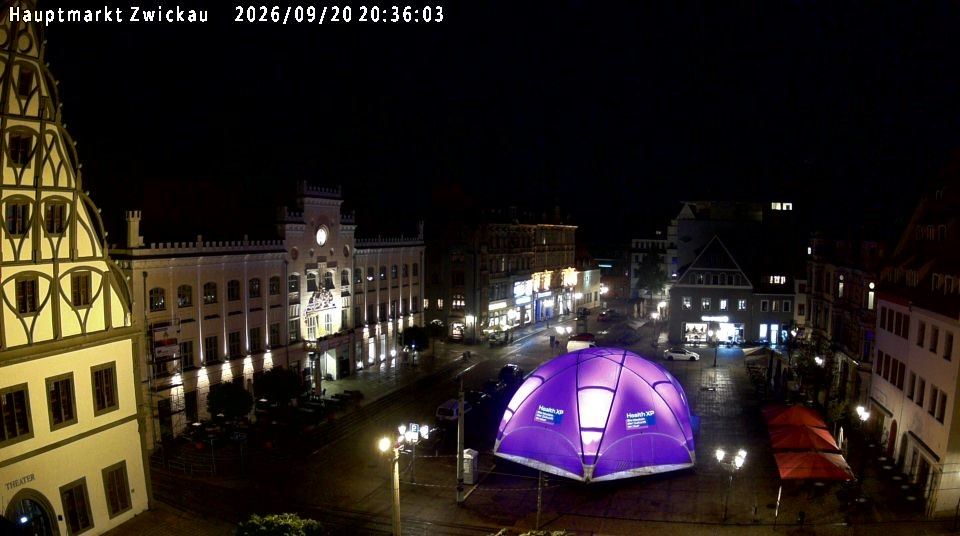 Archiv Foto Webcam Hauptmarkt Zwickau