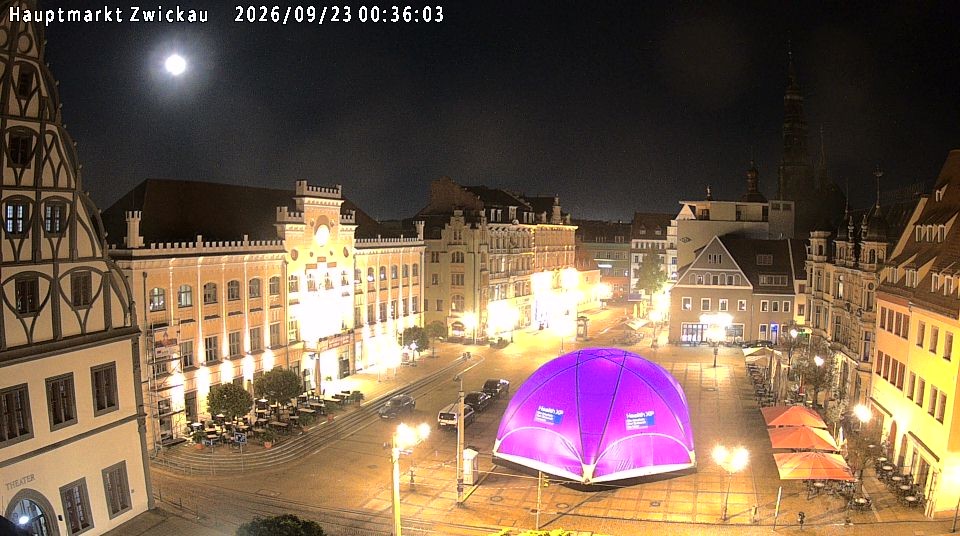 Archiv Foto Webcam Hauptmarkt Zwickau