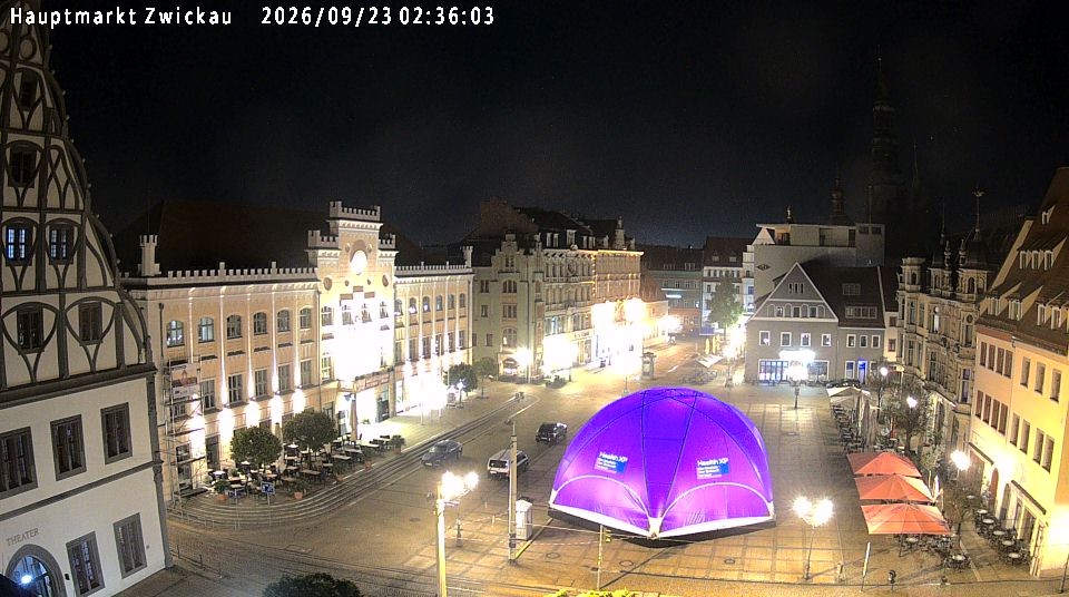 Archiv Foto Webcam Hauptmarkt Zwickau