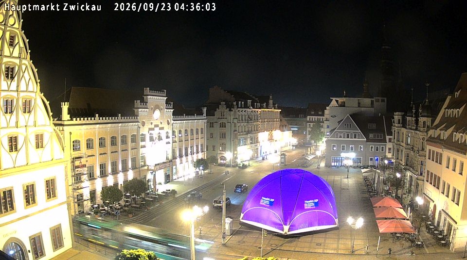 Archiv Foto Webcam Hauptmarkt Zwickau