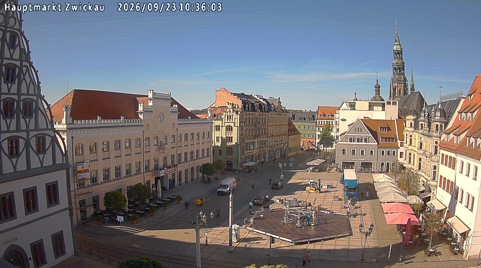 Archiv Foto Webcam Hauptmarkt Zwickau