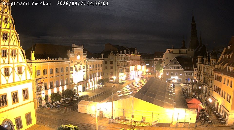 Archiv Foto Webcam Hauptmarkt Zwickau
