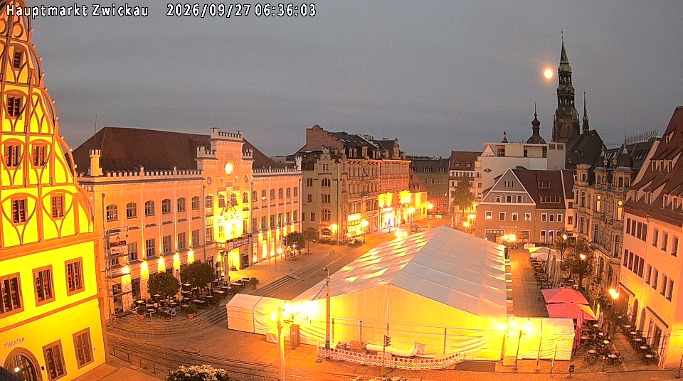 Archiv Foto Webcam Hauptmarkt Zwickau