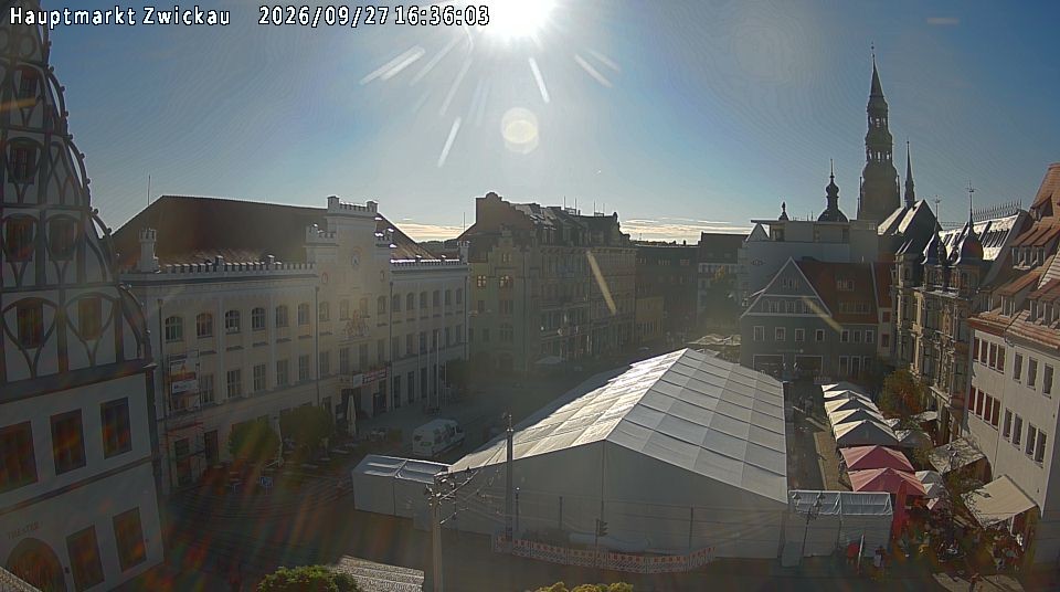 Archiv Foto Webcam Hauptmarkt Zwickau