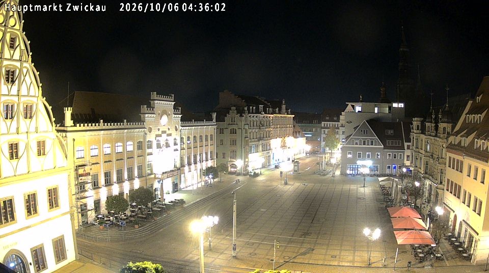 Archiv Foto Webcam Hauptmarkt Zwickau