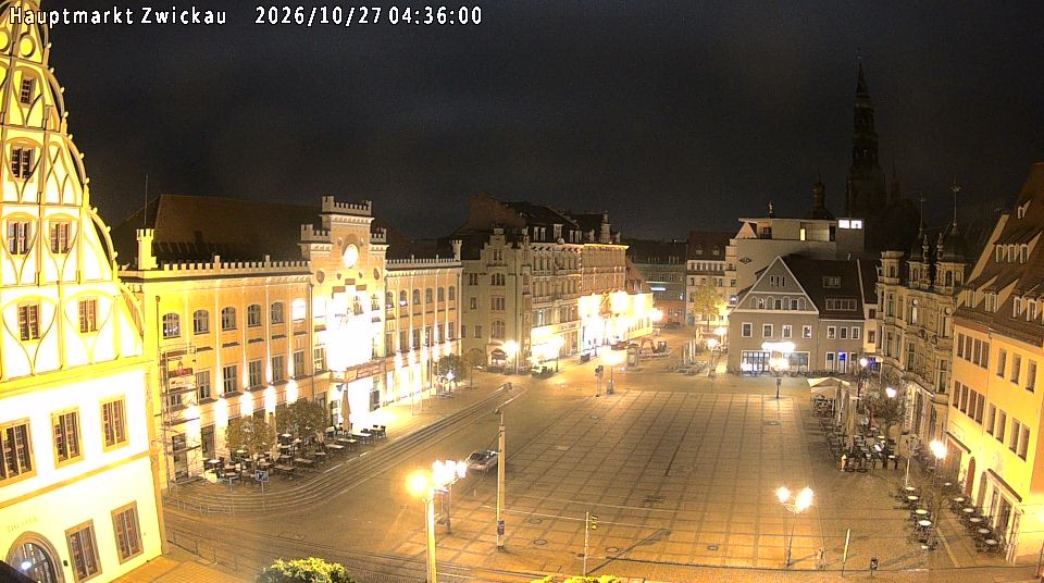 Archiv Foto Webcam Hauptmarkt Zwickau