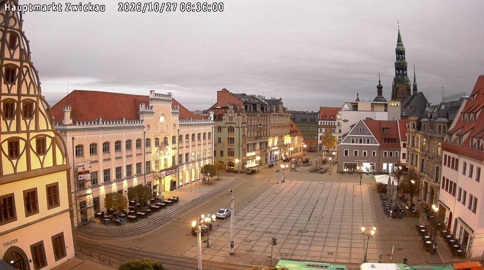 Archiv Foto Webcam Hauptmarkt Zwickau