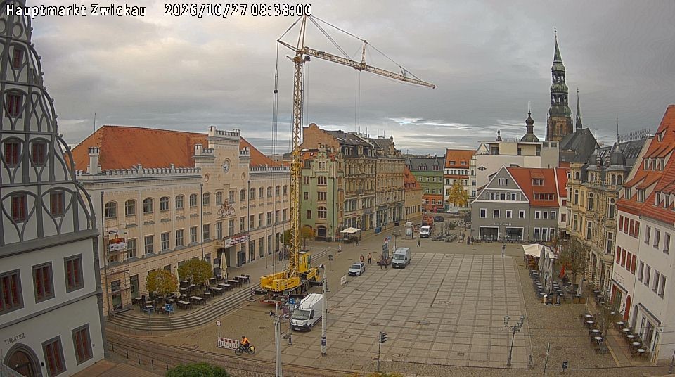 Archiv Foto Webcam Hauptmarkt Zwickau