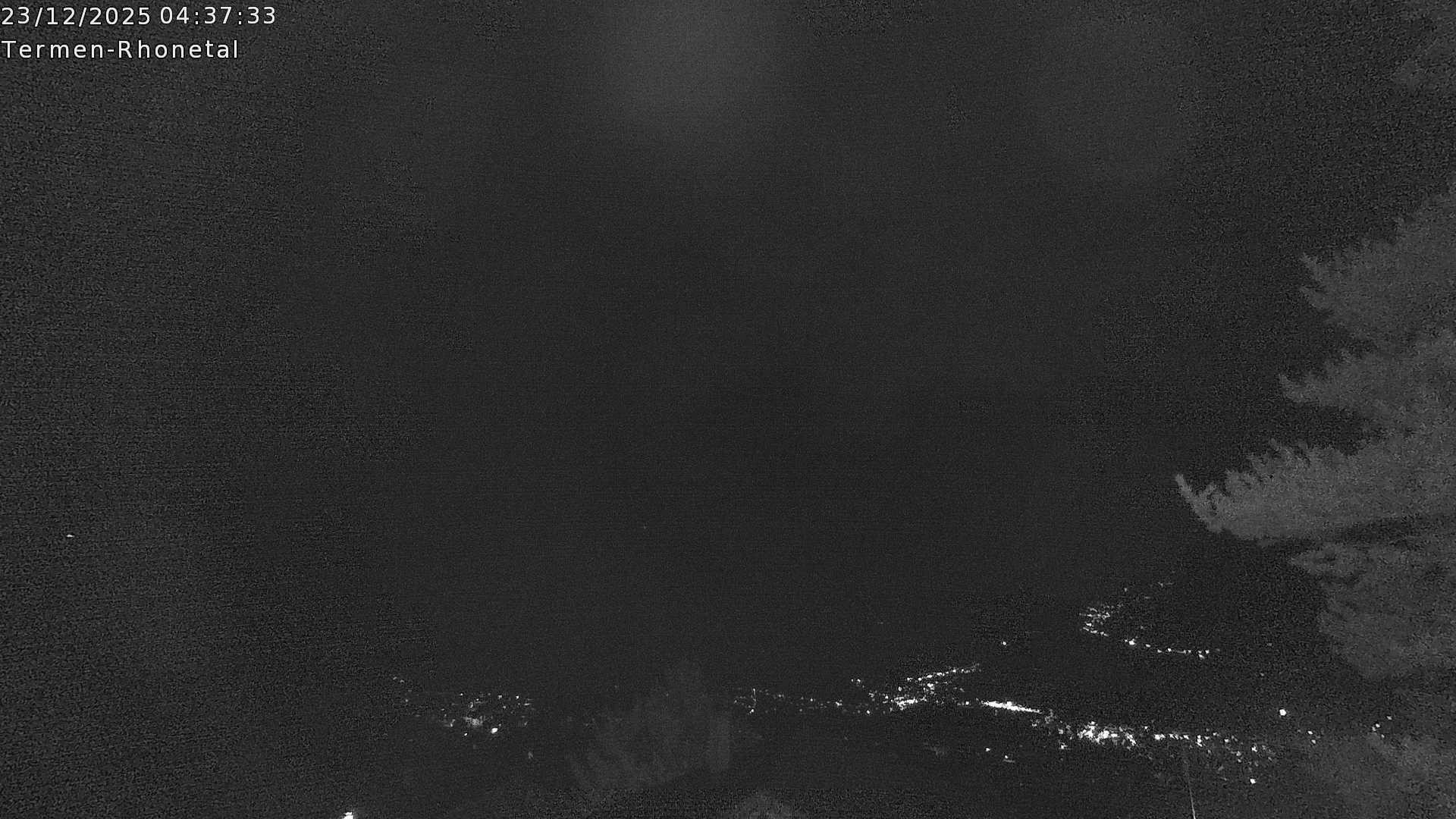 Archiv Foto Webcam Termen: Blick Richtung Süden ins Rhonetal