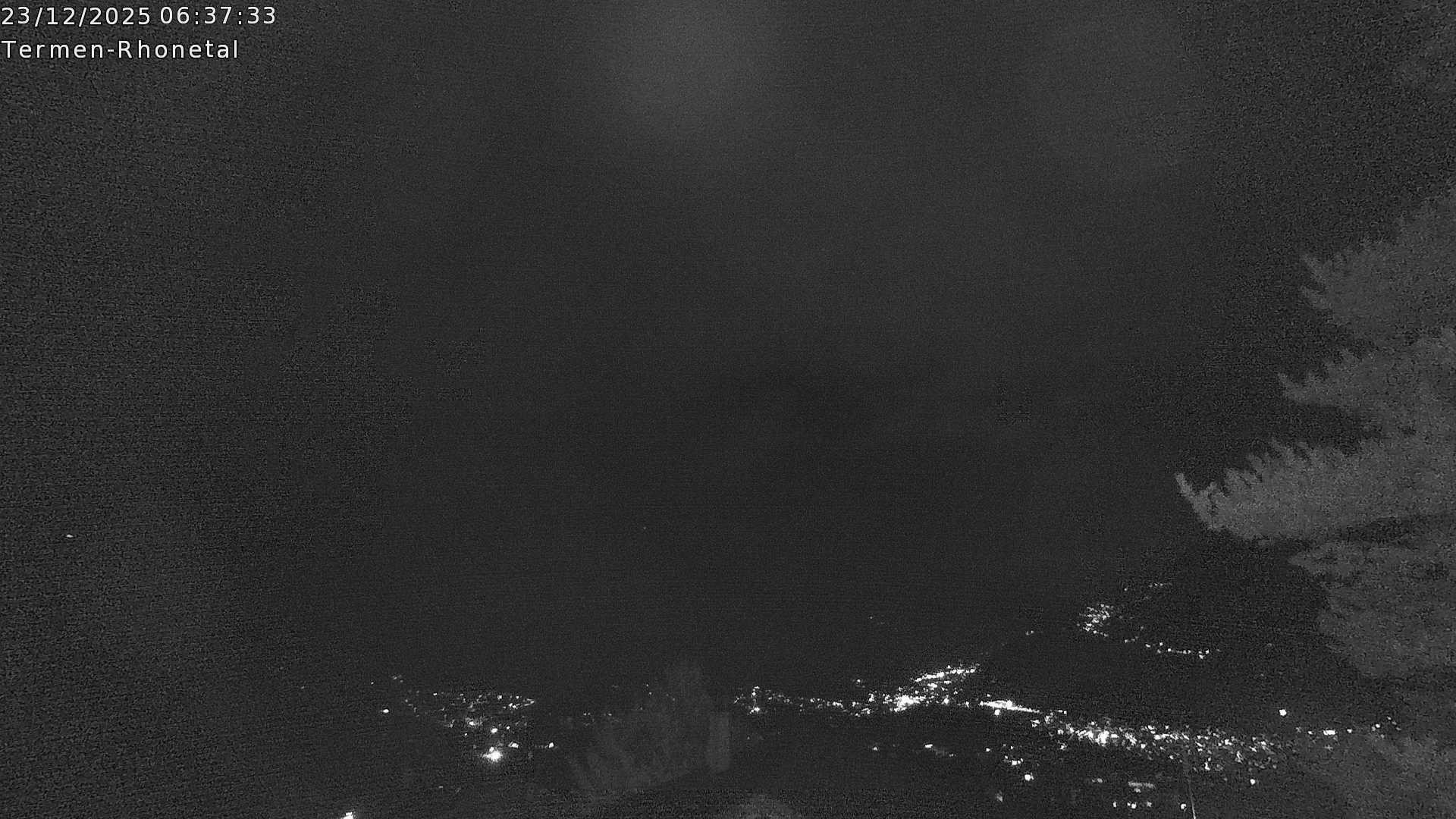 Archiv Foto Webcam Termen: Blick Richtung Süden ins Rhonetal