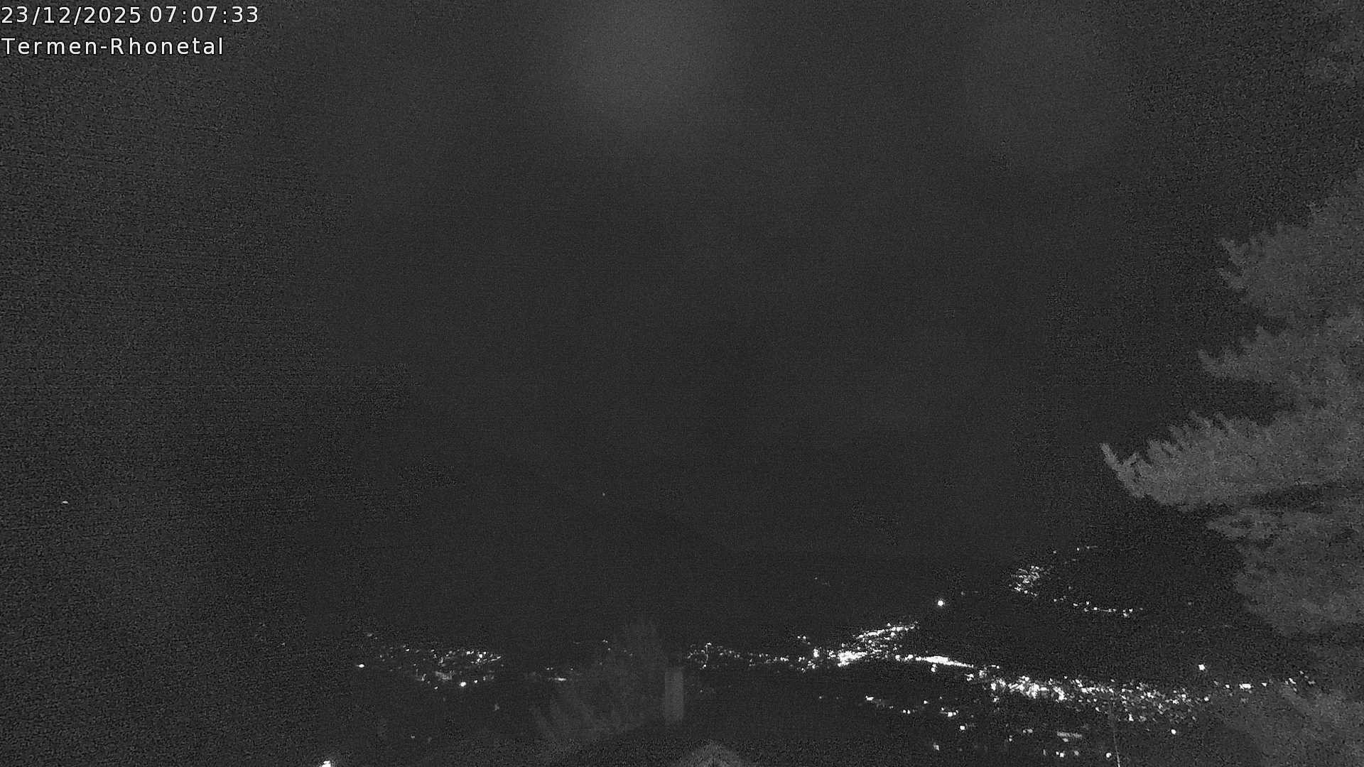 Archiv Foto Webcam Termen: Blick Richtung Süden ins Rhonetal