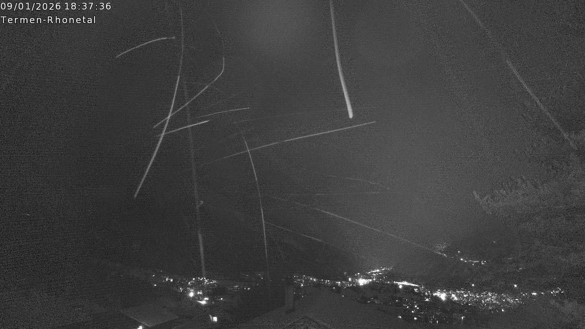 Archiv Foto Webcam Termen: Blick Richtung Süden ins Rhonetal