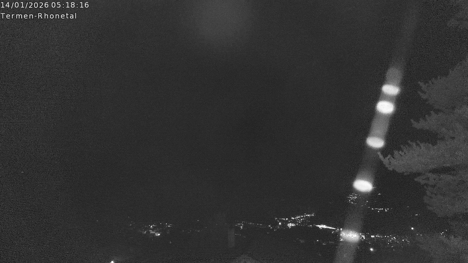 Archived image Webcam Termen: View to the south