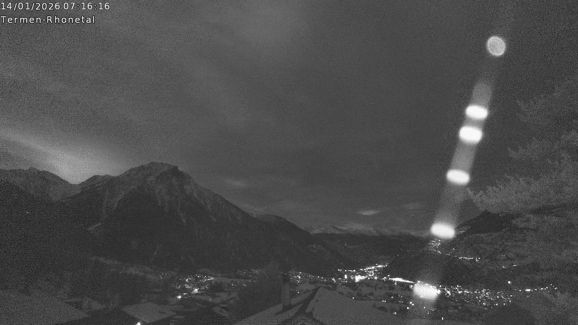 Archived image Webcam Termen: View to the south