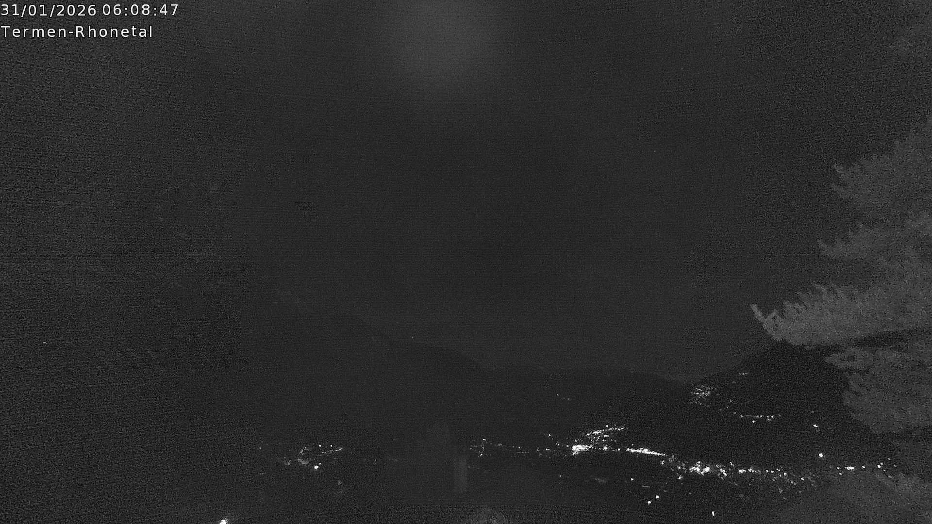 Archiv Foto Webcam Termen: Blick Richtung Süden ins Rhonetal