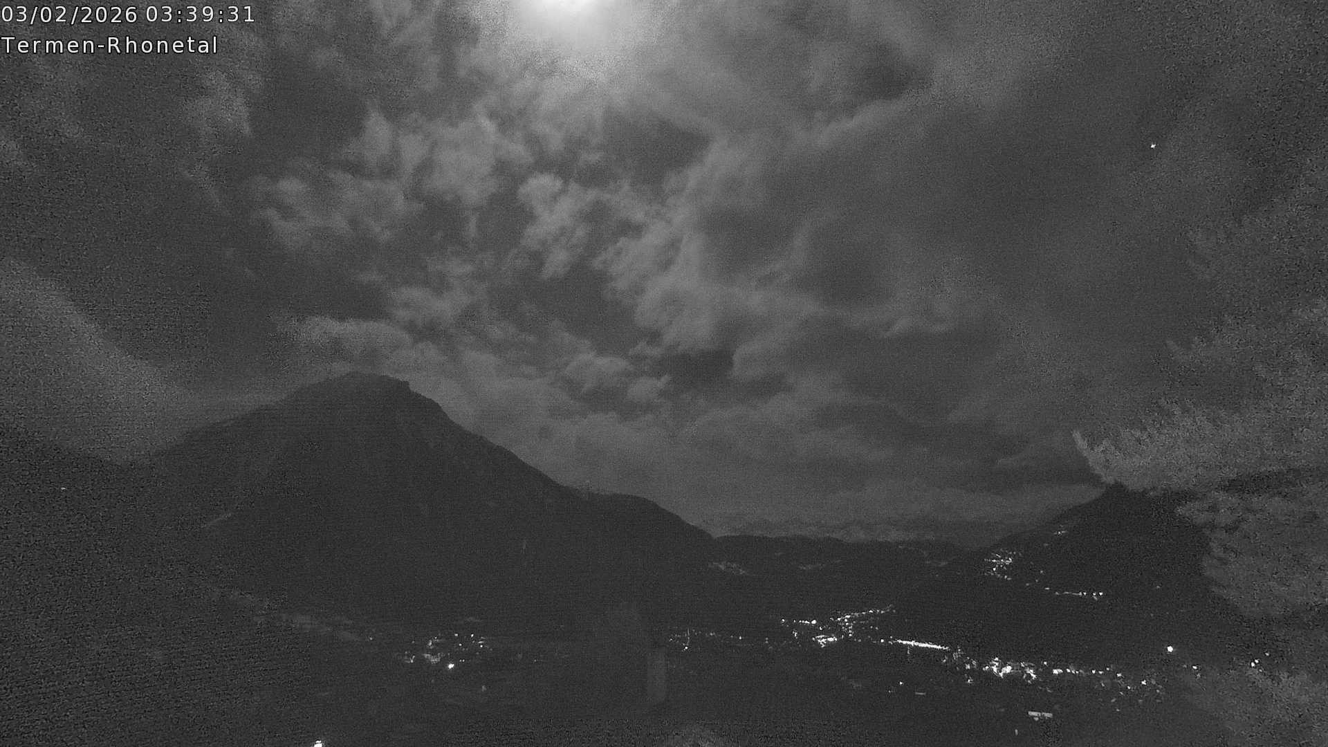 Archiv Foto Webcam Termen: Blick Richtung Süden ins Rhonetal