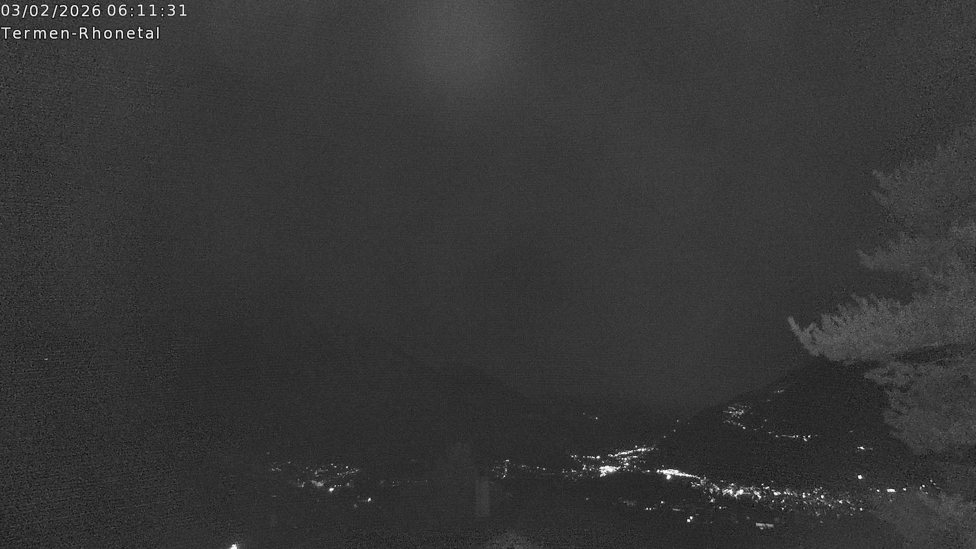 Archiv Foto Webcam Termen: Blick Richtung Süden ins Rhonetal