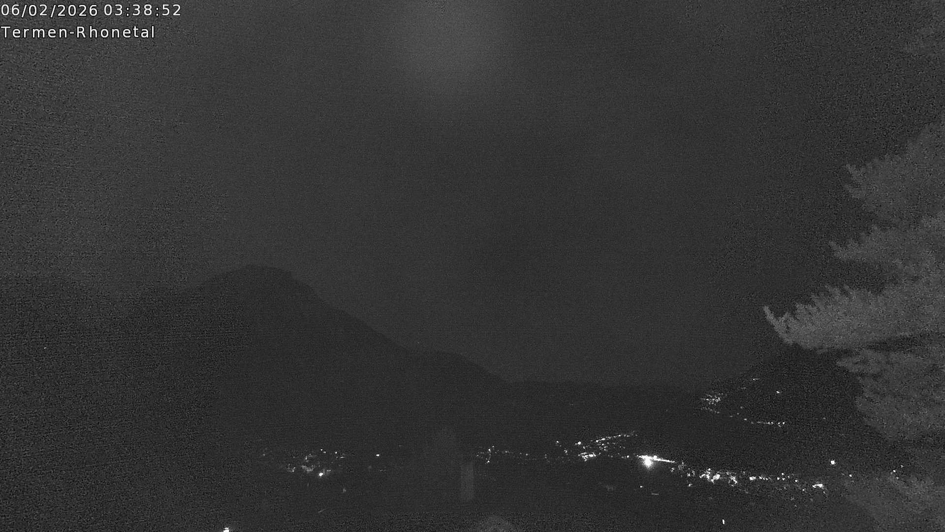 Archiv Foto Webcam Termen: Blick Richtung Süden ins Rhonetal