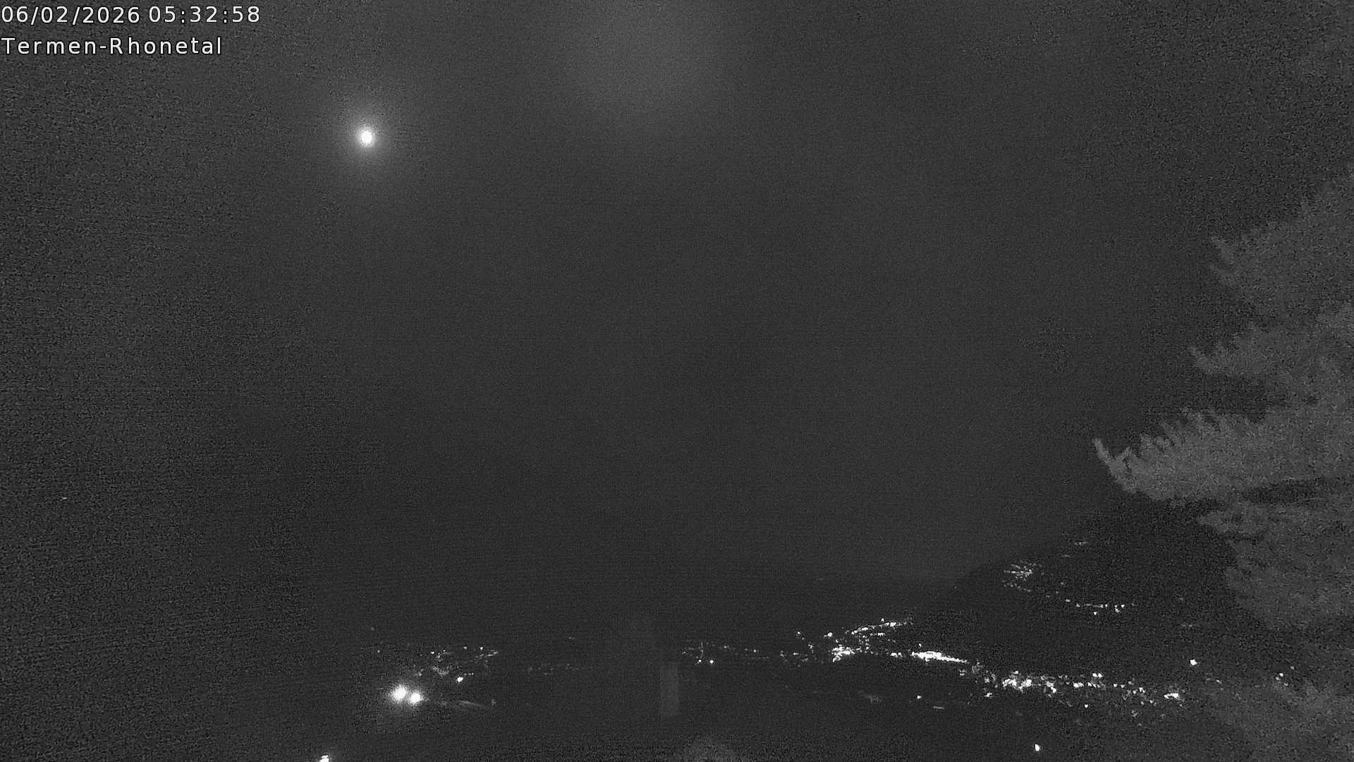 Archiv Foto Webcam Termen: Blick Richtung Süden ins Rhonetal