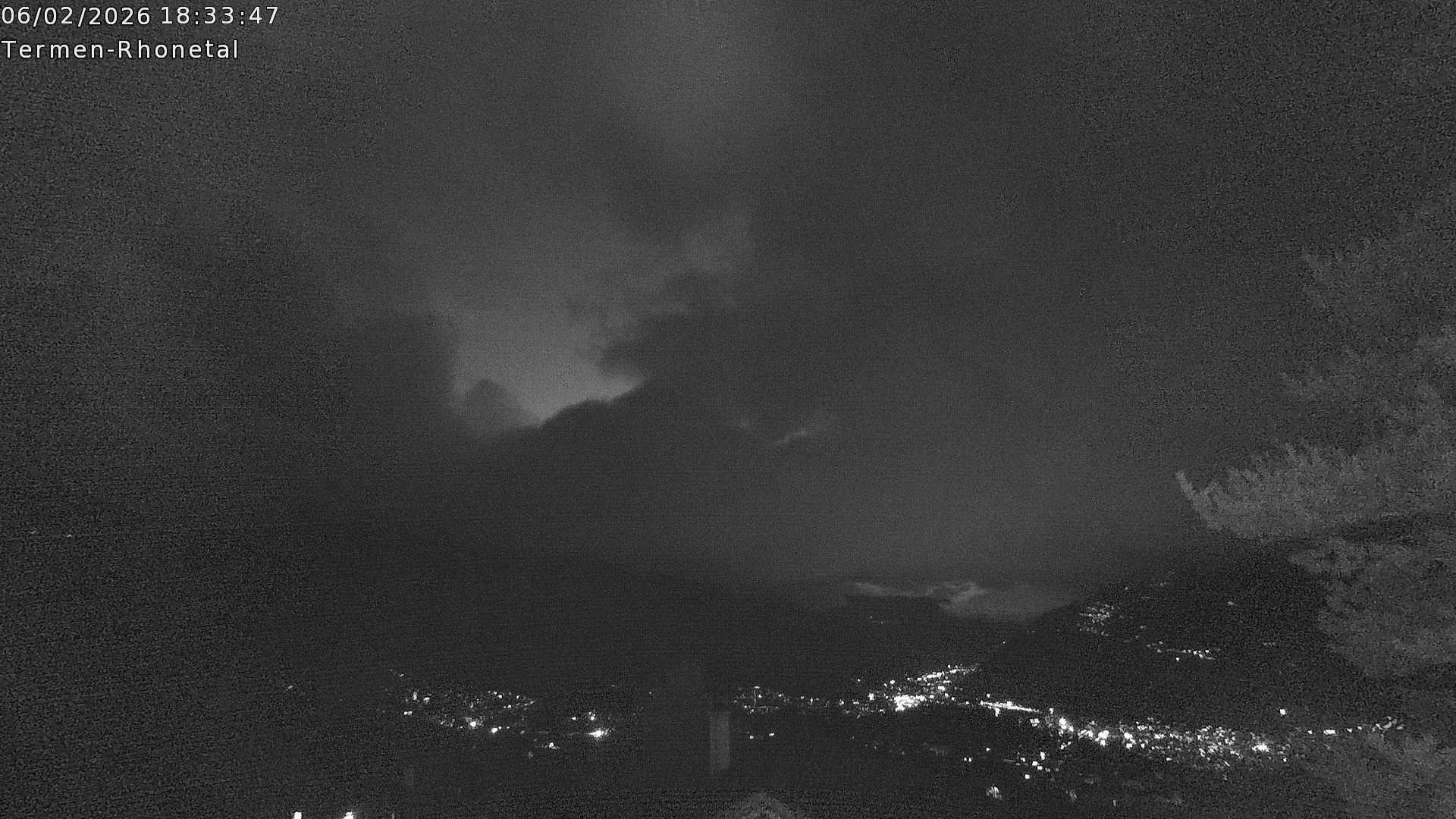 Archiv Foto Webcam Termen: Blick Richtung Süden ins Rhonetal