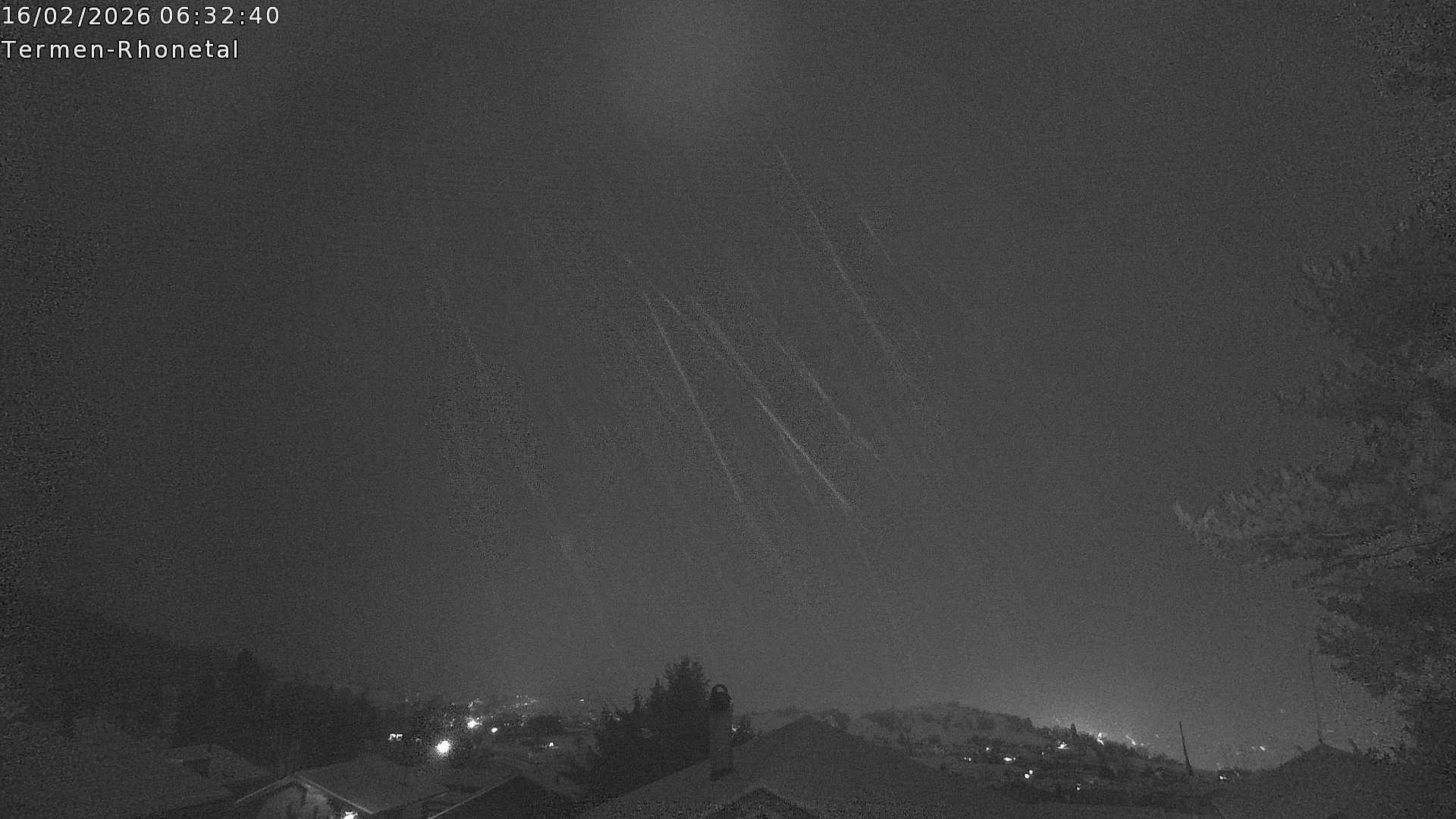 Archiv Foto Webcam Termen: Blick Richtung Süden ins Rhonetal