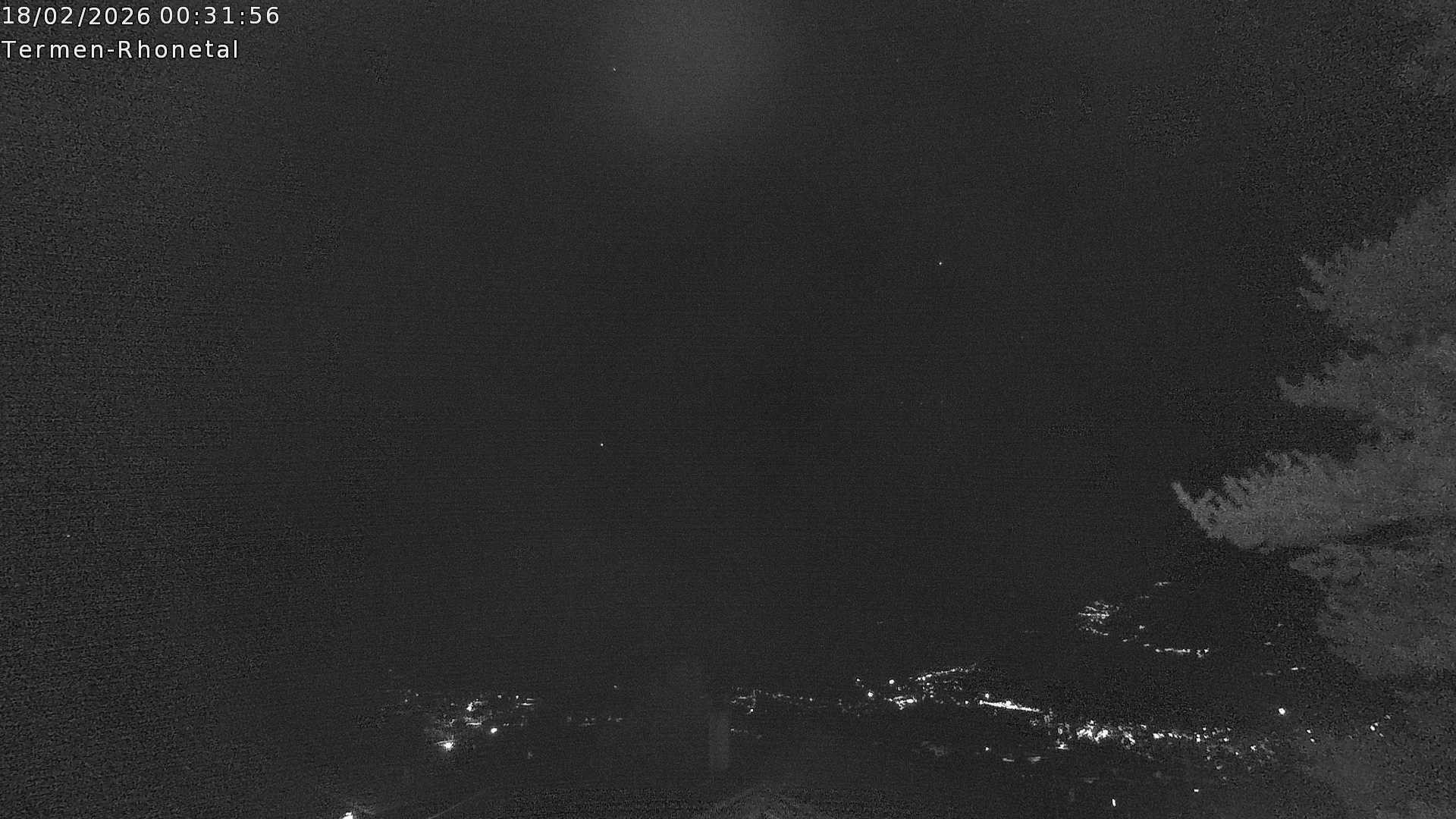 Archiv Foto Webcam Termen: Blick Richtung Süden ins Rhonetal