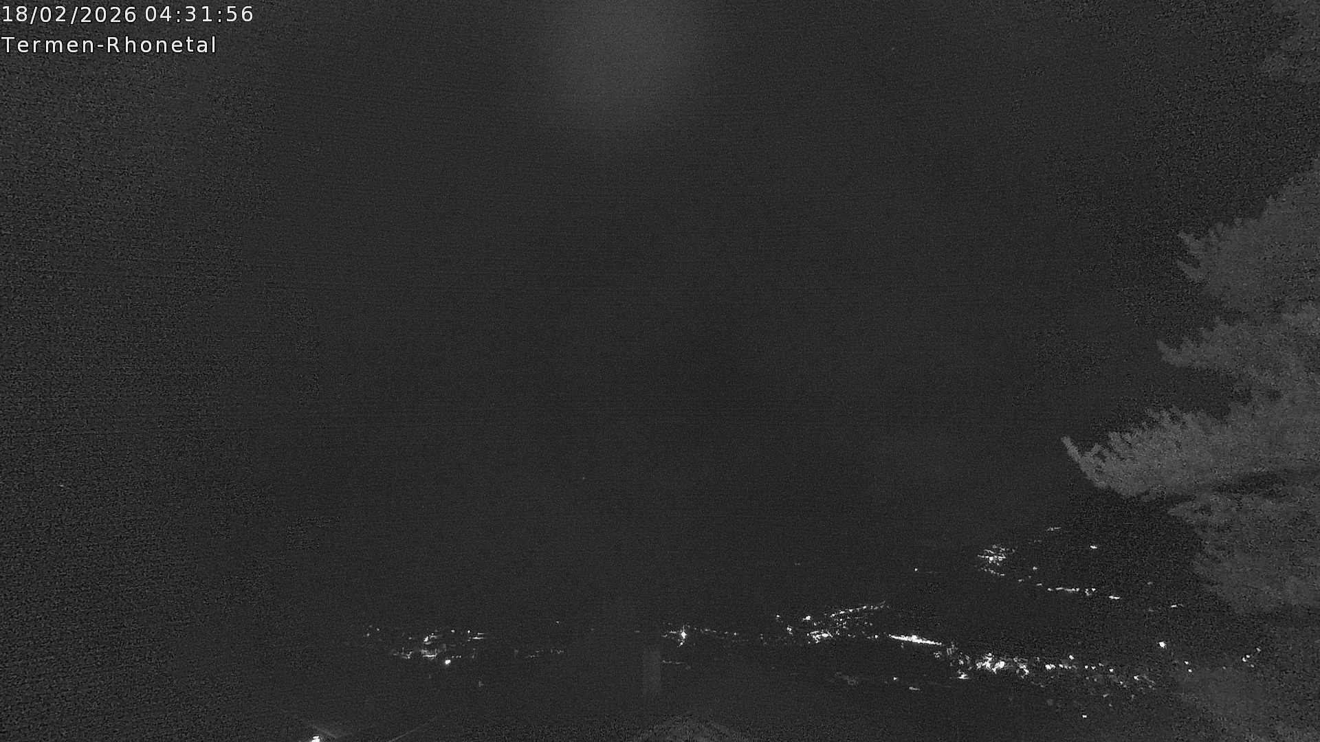 Archiv Foto Webcam Termen: Blick Richtung Süden ins Rhonetal