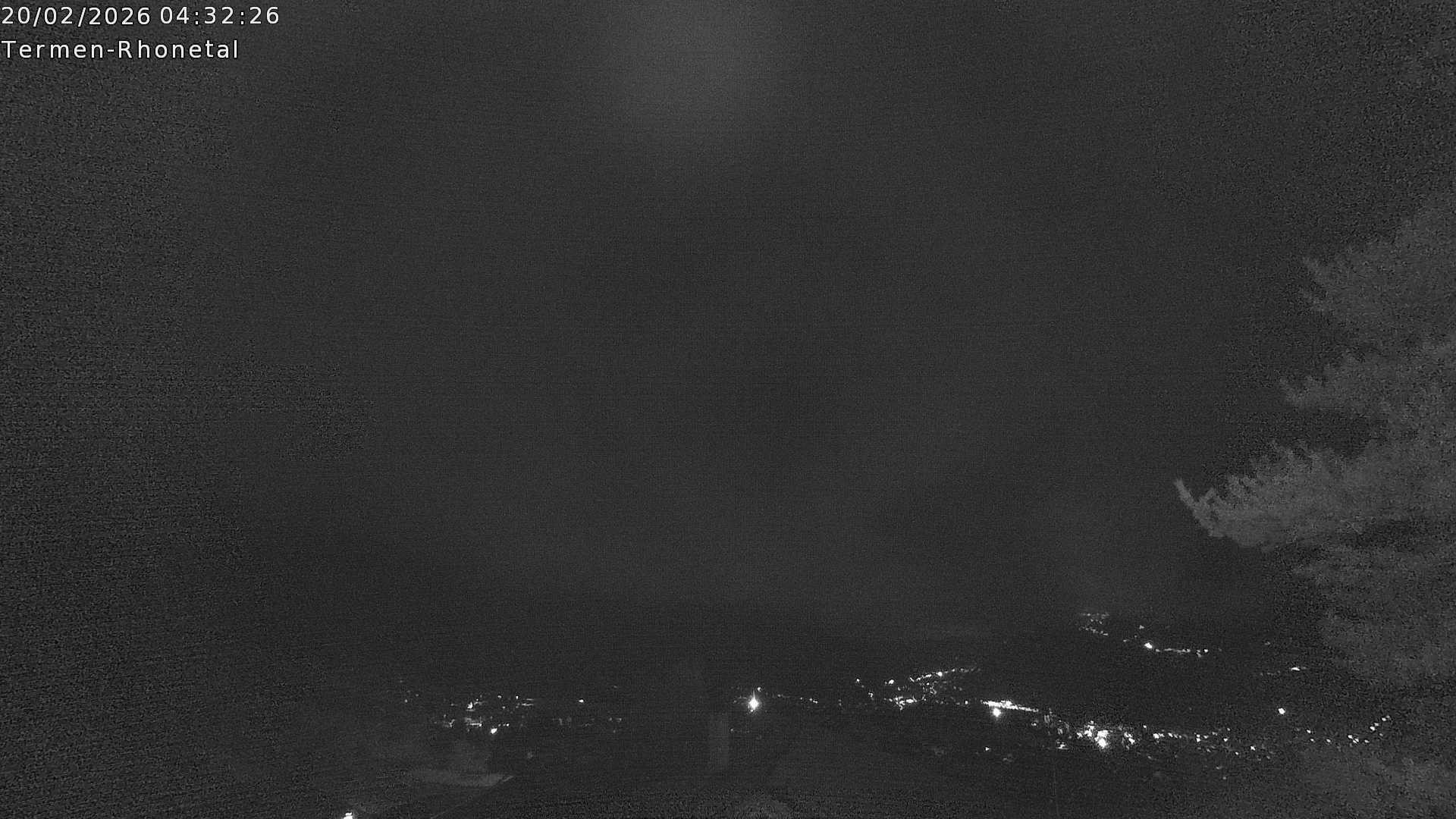 Archiv Foto Webcam Termen: Blick Richtung Süden ins Rhonetal