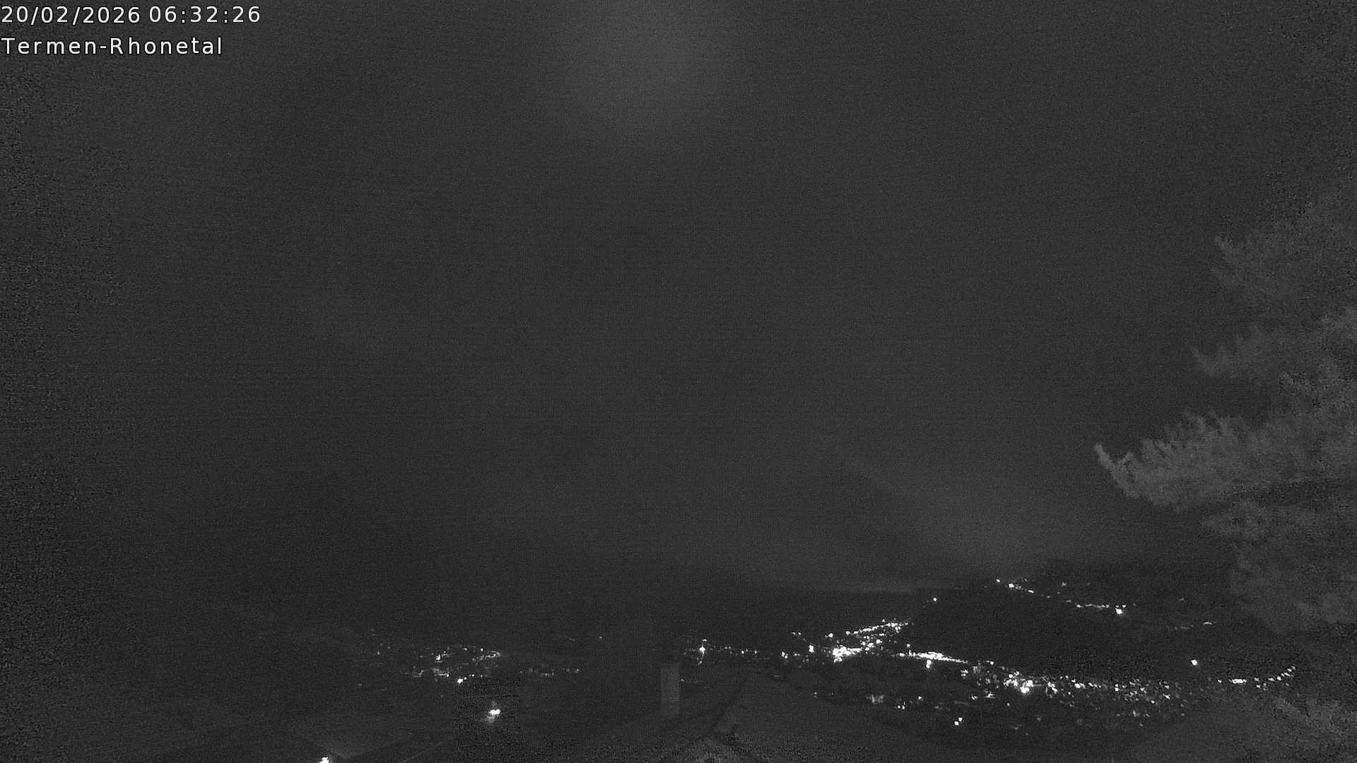 Archiv Foto Webcam Termen: Blick Richtung Süden ins Rhonetal