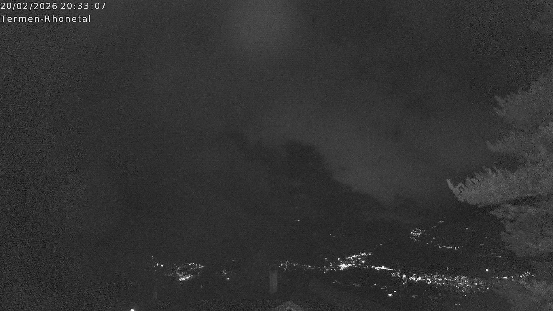 Archiv Foto Webcam Termen: Blick Richtung Süden ins Rhonetal