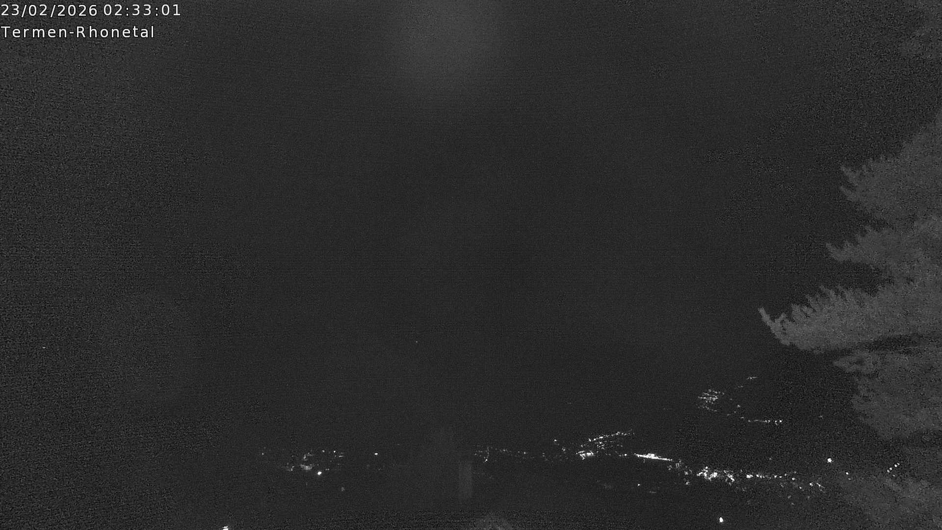 Archiv Foto Webcam Termen: Blick Richtung Süden ins Rhonetal