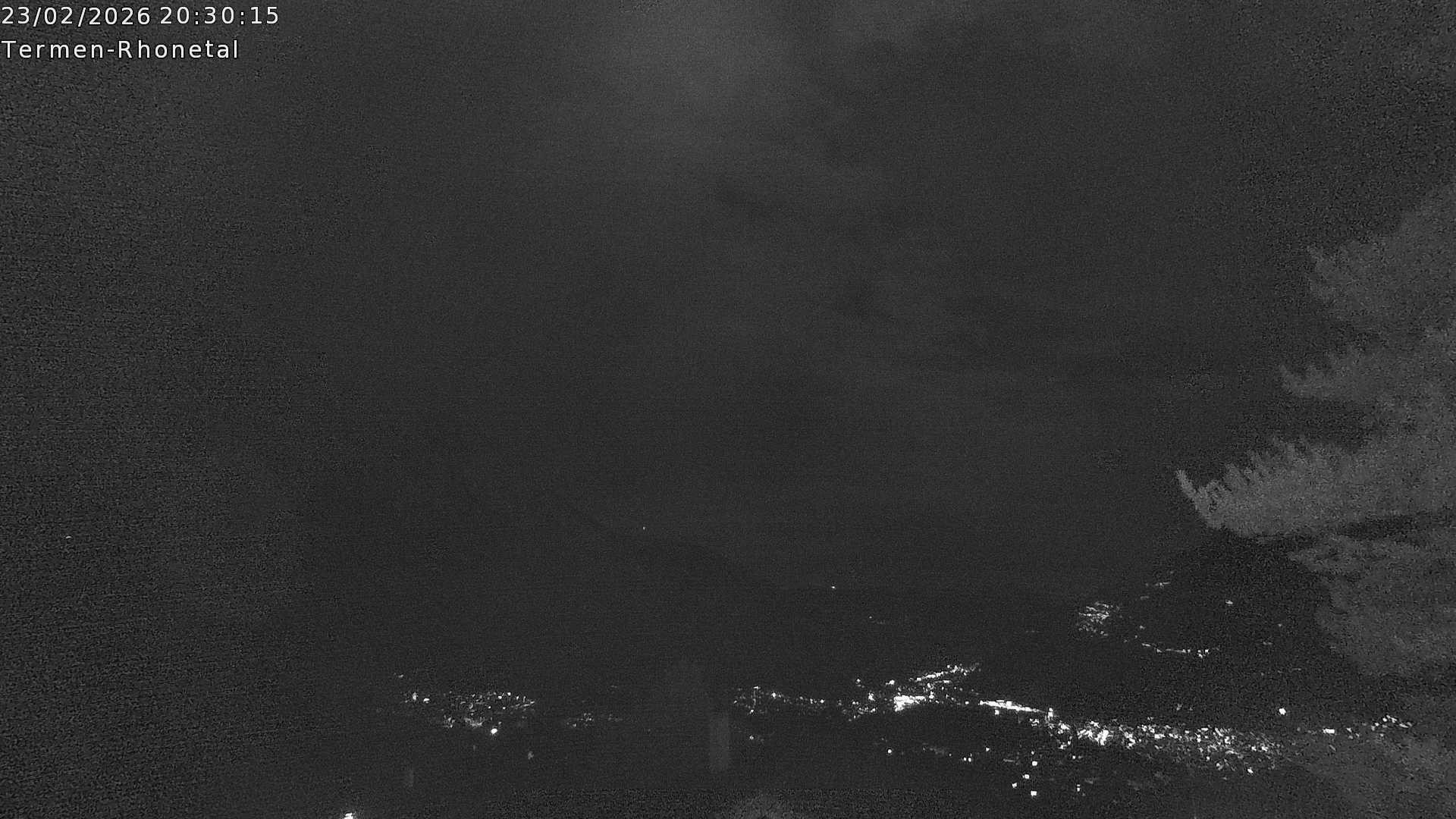 Archiv Foto Webcam Termen: Blick Richtung Süden ins Rhonetal