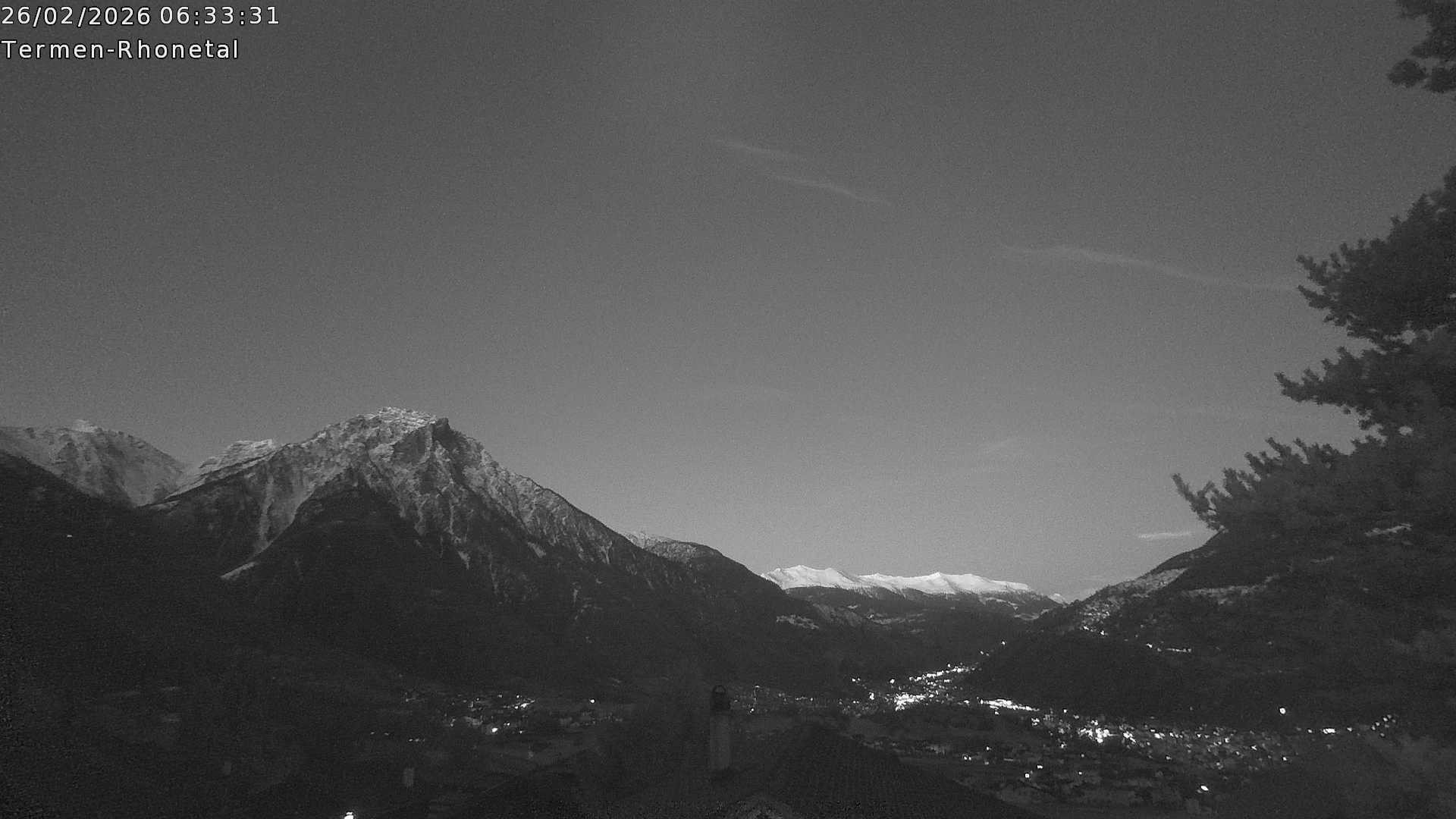 Archived image Webcam Termen: View to the south