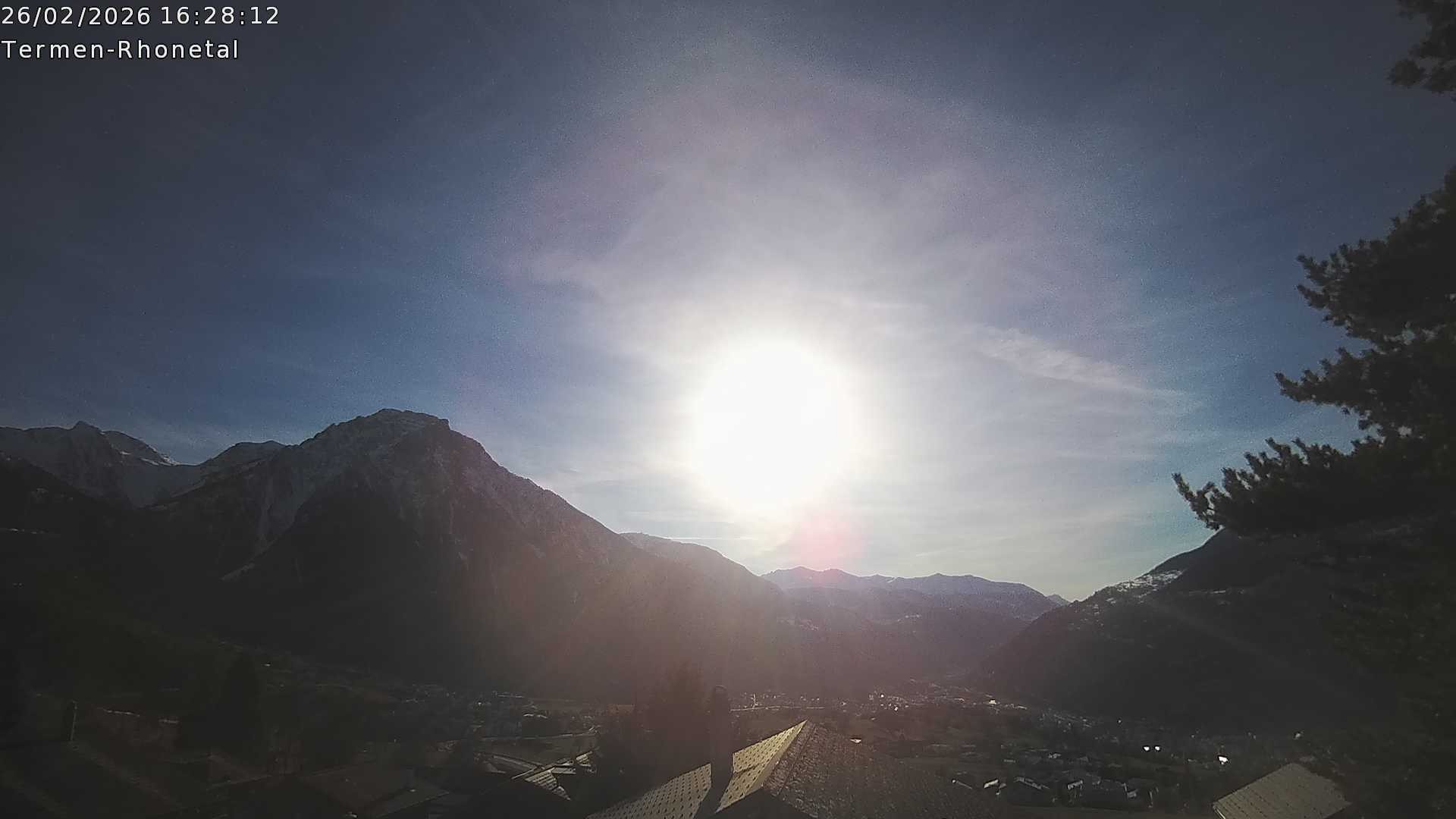 Archived image Webcam Termen: View to the south