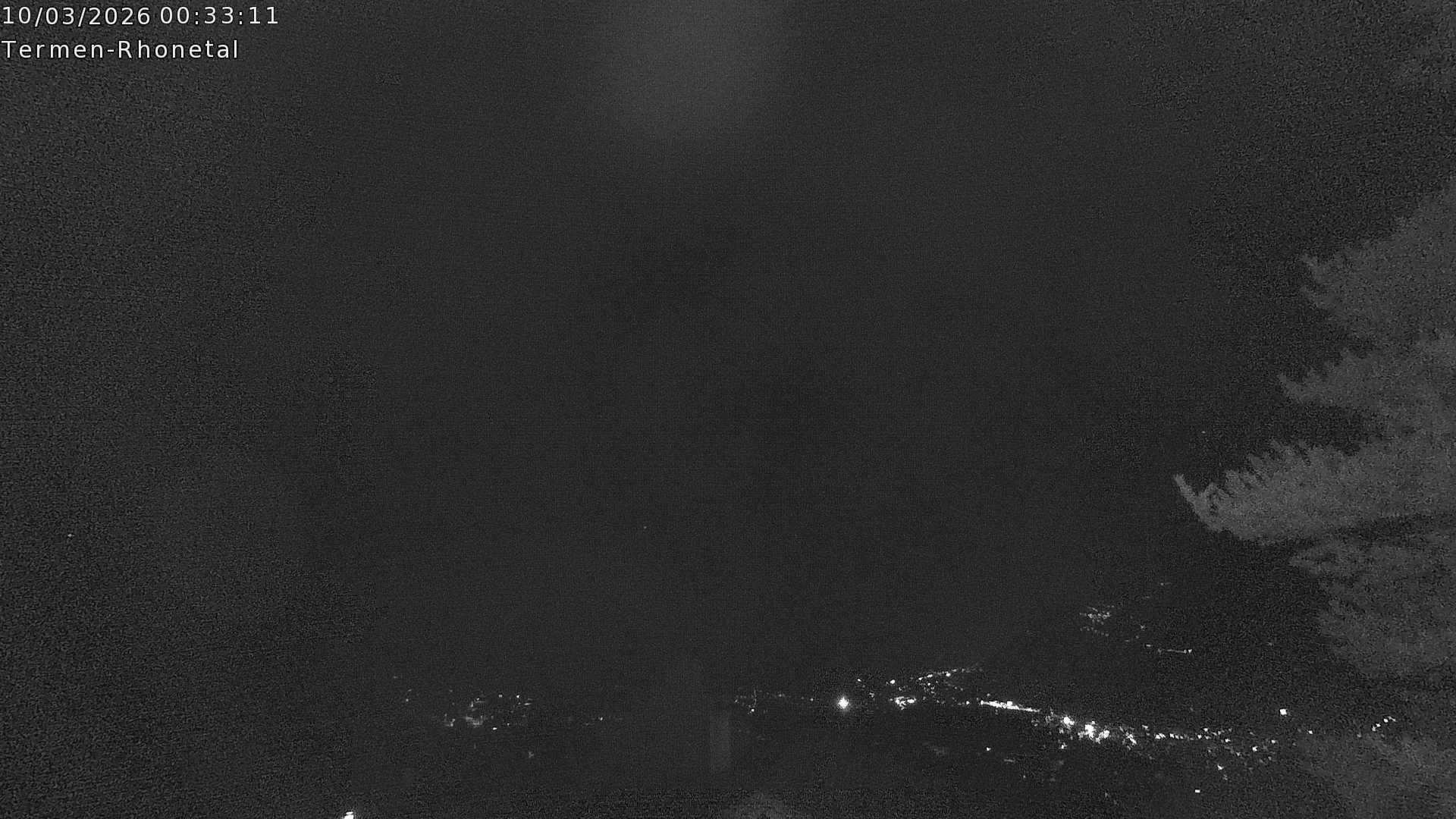 Archiv Foto Webcam Termen: Blick Richtung Süden ins Rhonetal